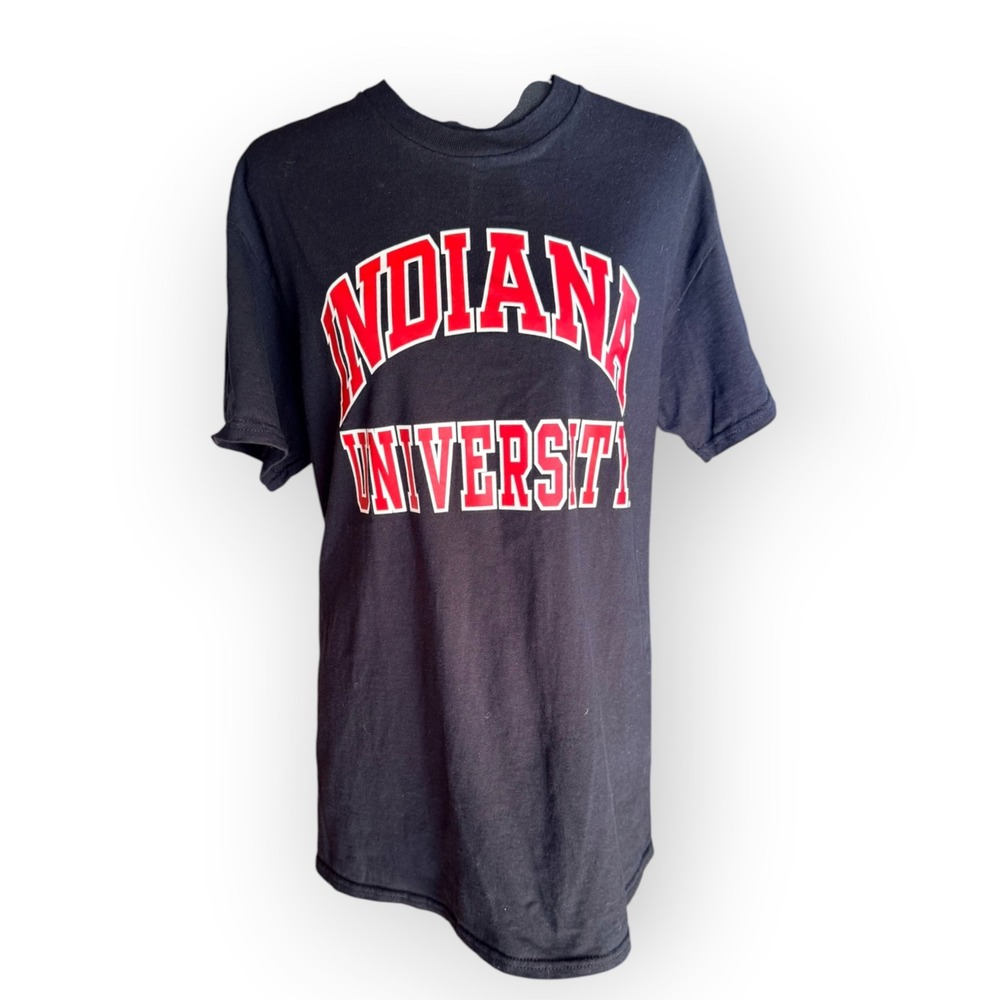 Indiana University Hoosiers T-Shirt Black Gildan Ultra Cotton M Gameday College